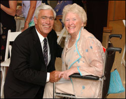 Betty with John Lloyd, President of Meridian Health.